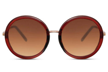 Heart-shaped sunglasses with pink lenses